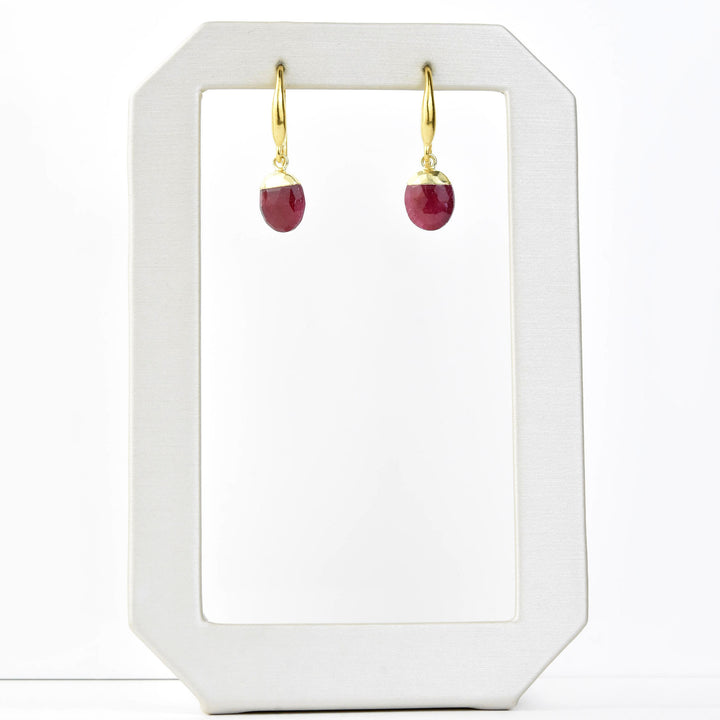 Ruby Drop Earrings - Goldmakers Fine Jewelry