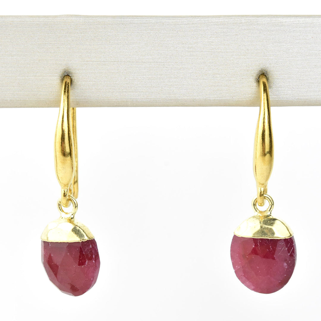 Ruby Drop Earrings - Goldmakers Fine Jewelry