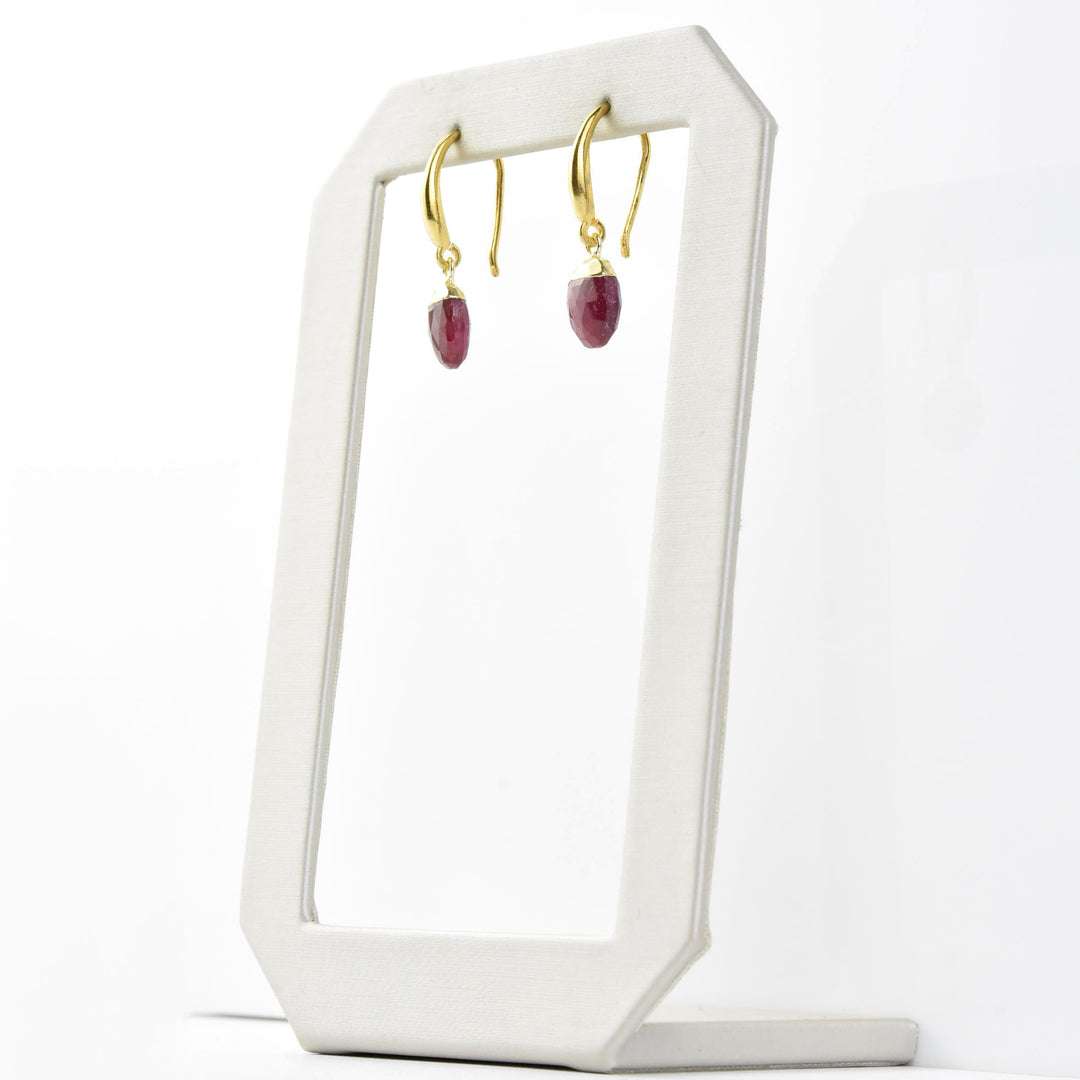 Ruby Drop Earrings - Goldmakers Fine Jewelry