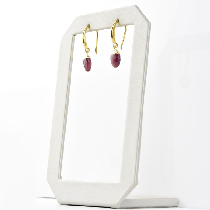 Ruby Drop Earrings - Goldmakers Fine Jewelry