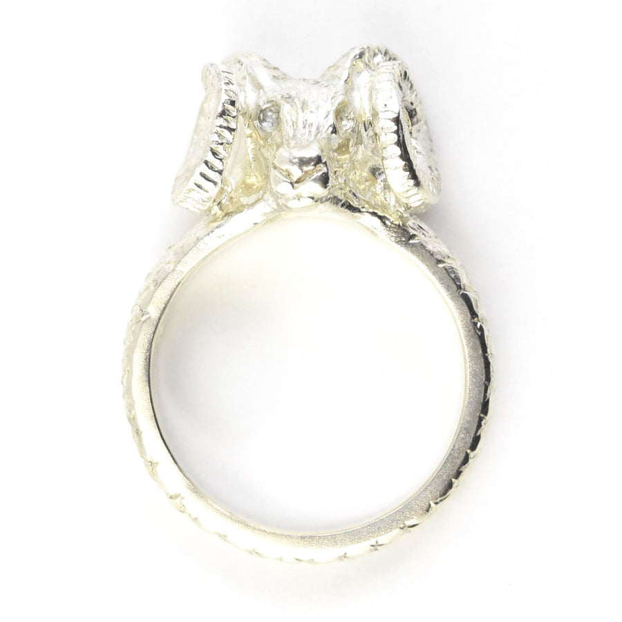 Ram Sterling Silver Ring - Goldmakers Fine Jewelry