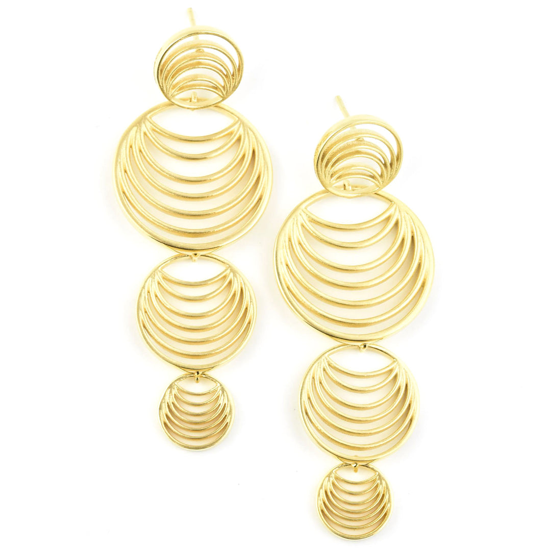 Salvador Long Drop Earrings - Goldmakers Fine Jewelry