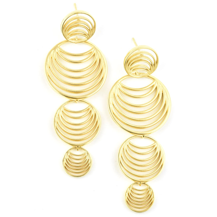 Salvador Long Drop Earrings - Goldmakers Fine Jewelry