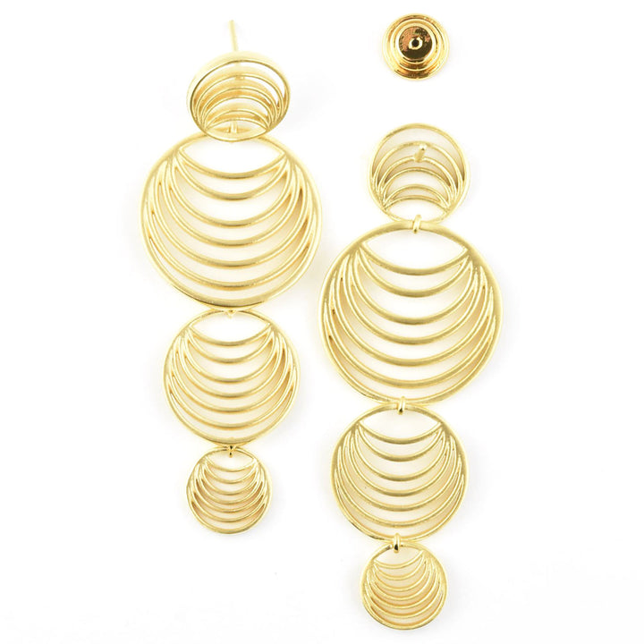 Salvador Long Drop Earrings - Goldmakers Fine Jewelry