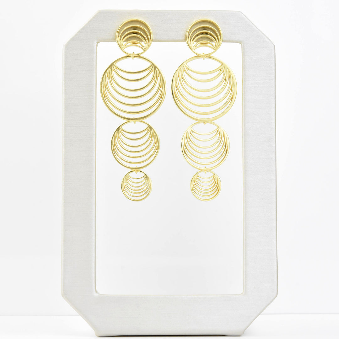 Salvador Long Drop Earrings - Goldmakers Fine Jewelry