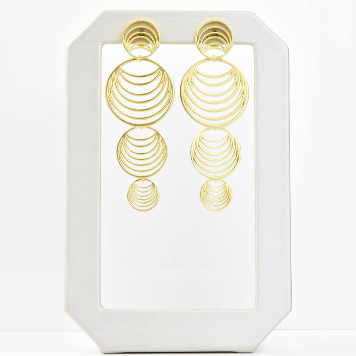 Salvador Long Drop Earrings - Goldmakers Fine Jewelry