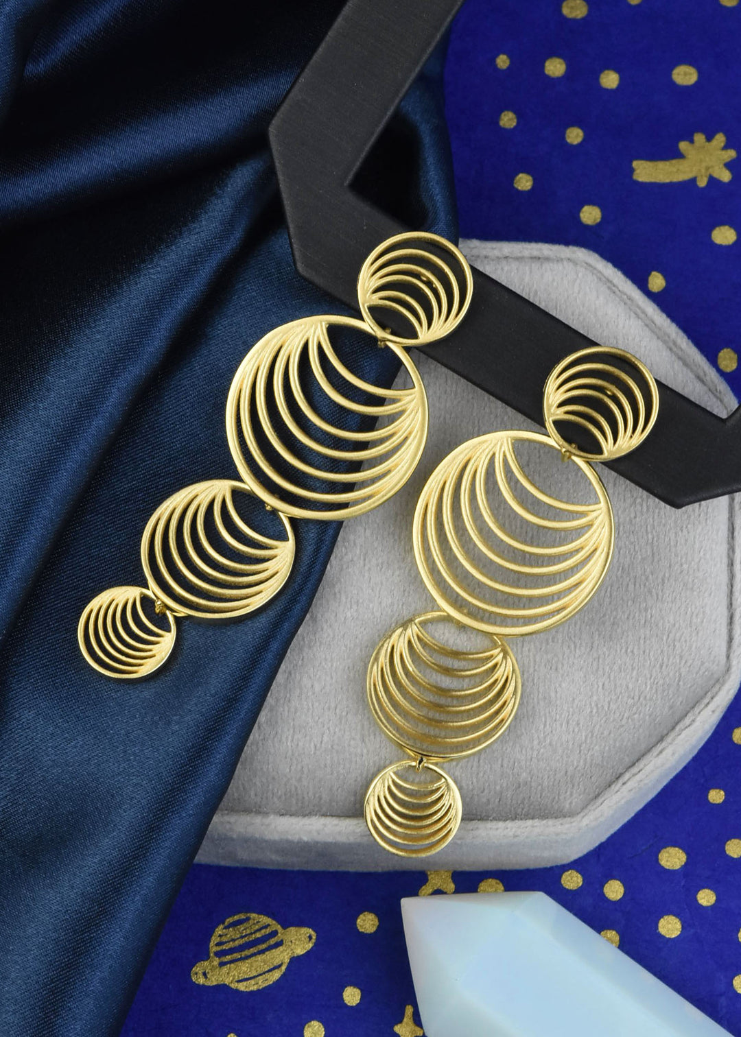 Salvador Long Drop Earrings - Goldmakers Fine Jewelry