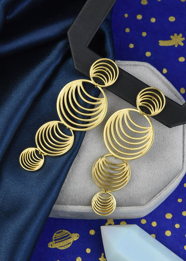 Salvador Long Drop Earrings - Goldmakers Fine Jewelry