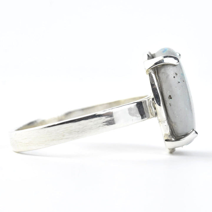 Mintabie Opal Ring in Silver