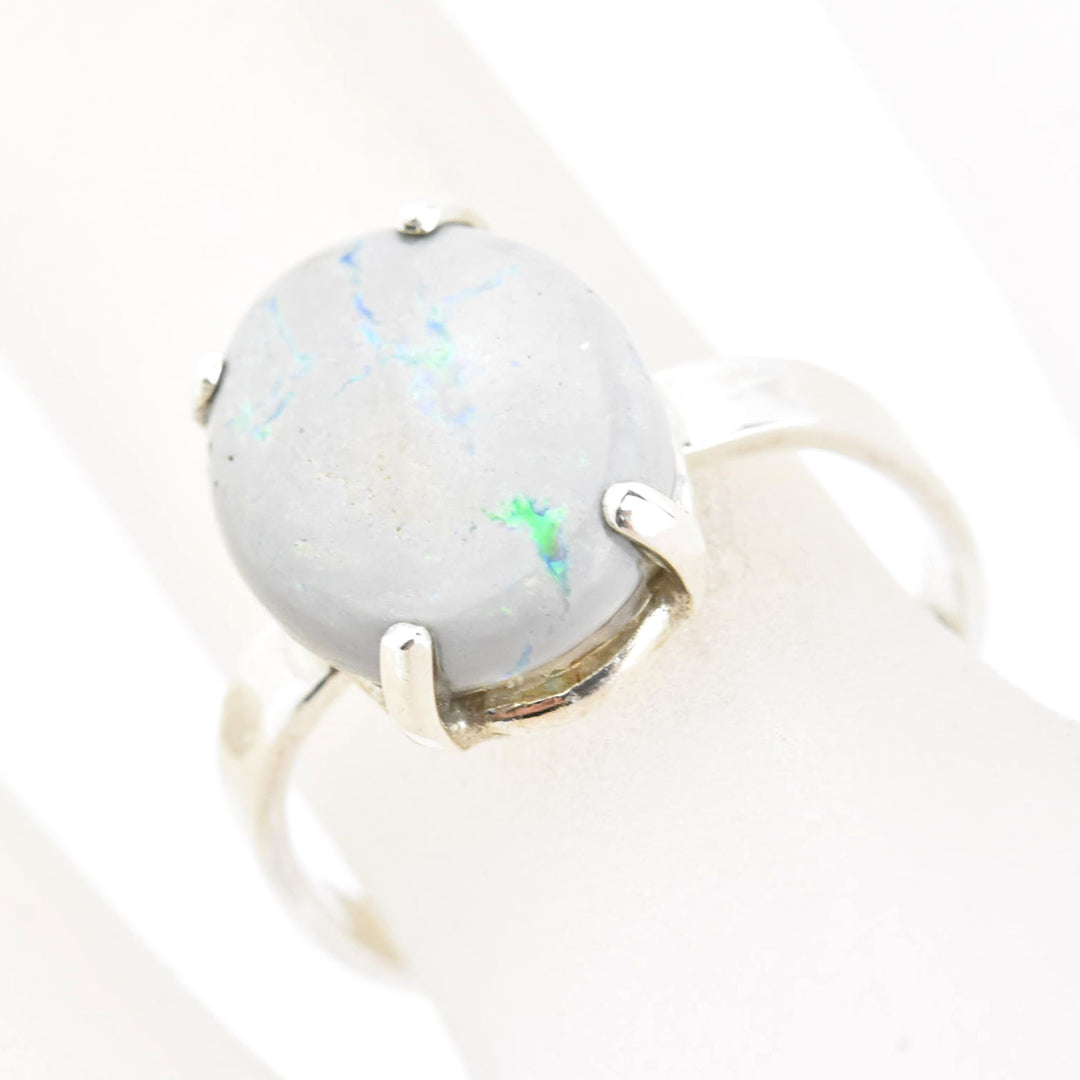 Mintabie Opal Ring in Silver