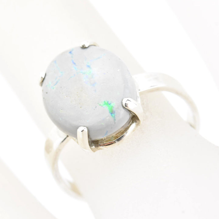 Mintabie Opal Ring in Silver
