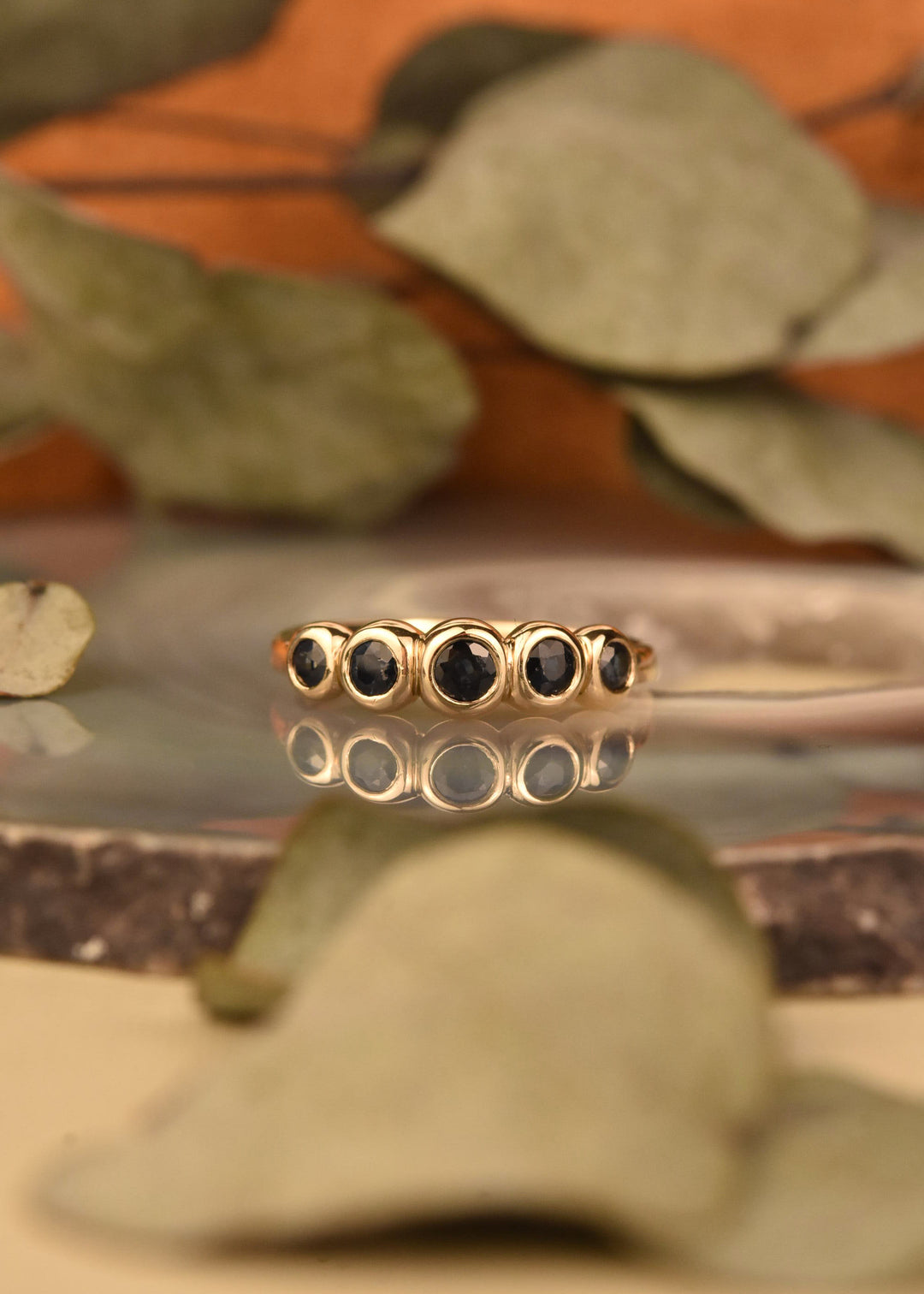 Sapphire Bubble Band in 14k Gold - Goldmakers Fine Jewelry