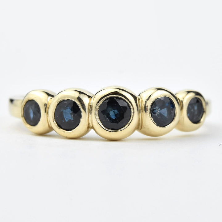 Sapphire Bubble Band in 14k Gold - Goldmakers Fine Jewelry