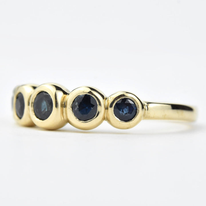 Sapphire Bubble Band in 14k Gold - Goldmakers Fine Jewelry