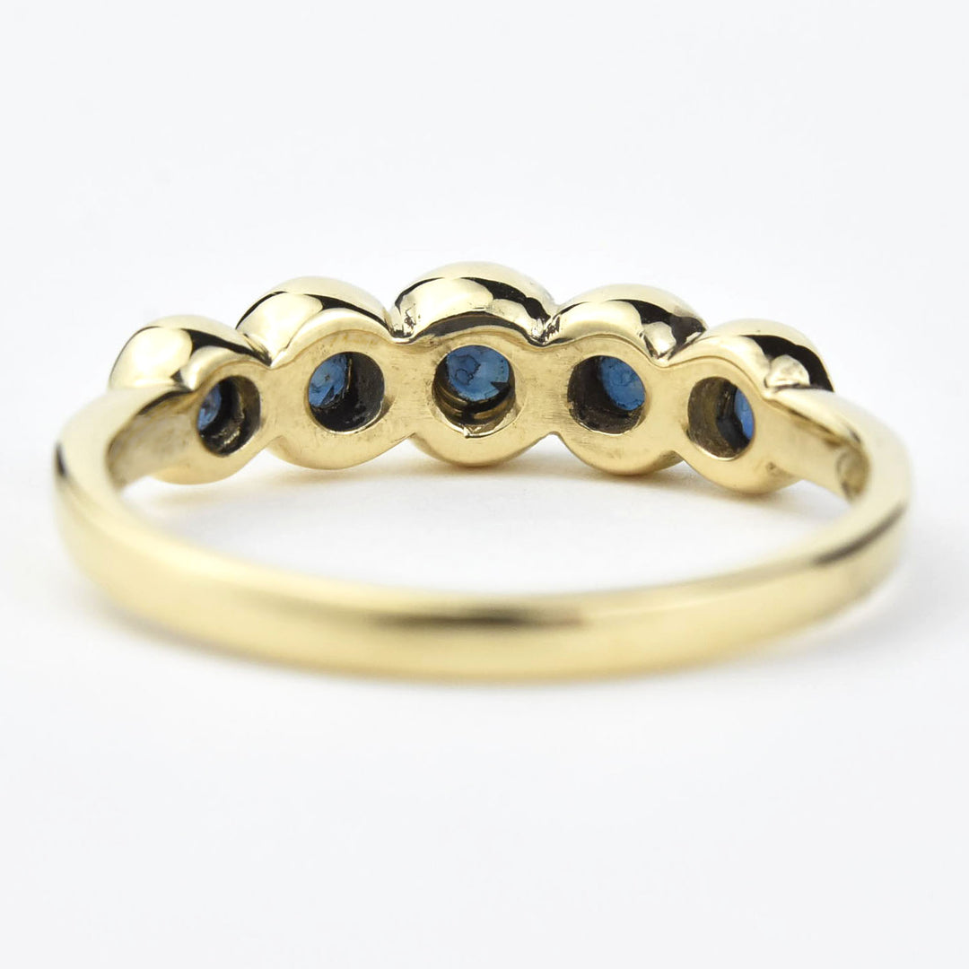 Sapphire Bubble Band in 14k Gold - Goldmakers Fine Jewelry