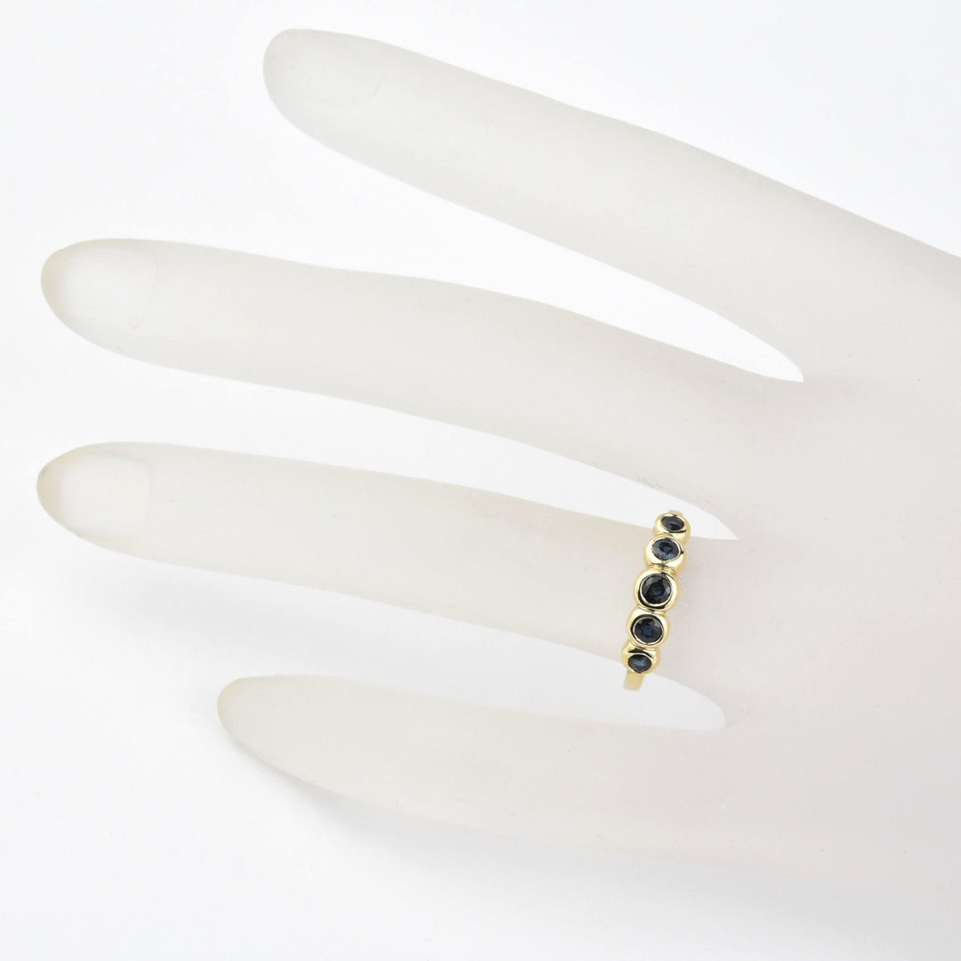 Sapphire Bubble Band in 14k Gold - Goldmakers Fine Jewelry