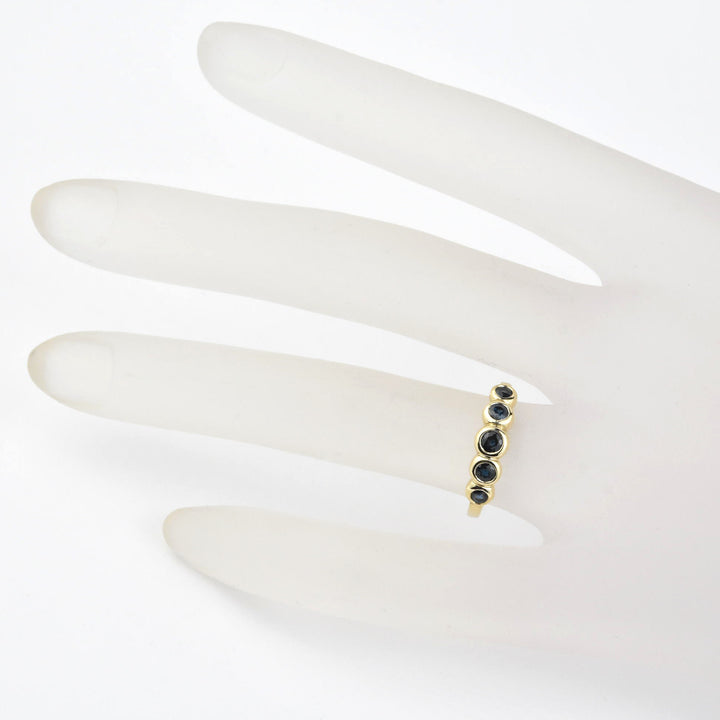 Sapphire Bubble Band in 14k Gold - Goldmakers Fine Jewelry
