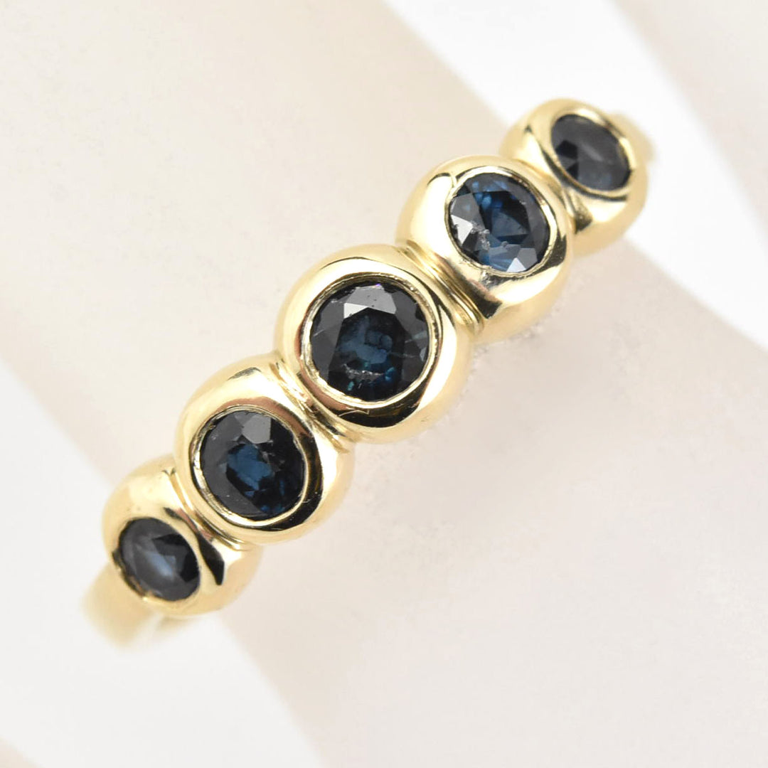 Sapphire Bubble Band in 14k Gold - Goldmakers Fine Jewelry