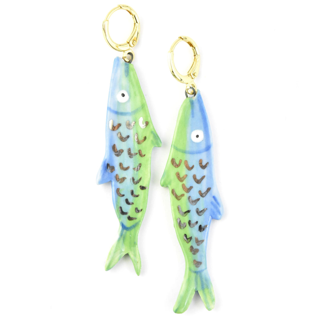 Sardine Earrings - Goldmakers Fine Jewelry