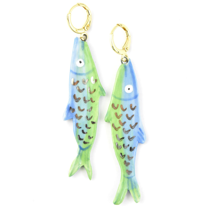 Sardine Earrings - Goldmakers Fine Jewelry