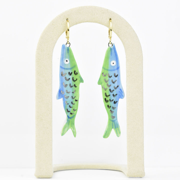 Sardine Earrings - Goldmakers Fine Jewelry
