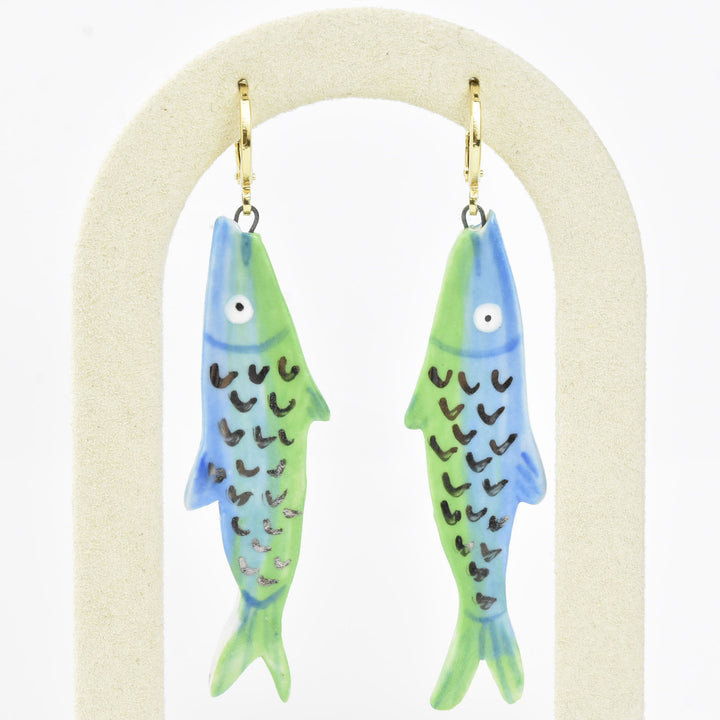 Sardine Earrings - Goldmakers Fine Jewelry