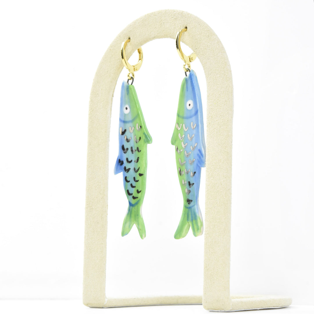 Sardine Earrings - Goldmakers Fine Jewelry