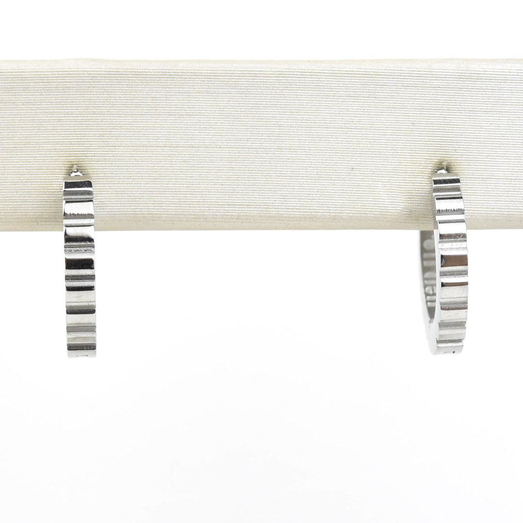 Scalloped Huggie Hoops - Goldmakers Fine Jewelry