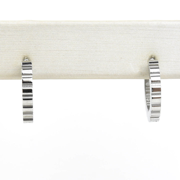 Scalloped Huggie Hoops - Goldmakers Fine Jewelry