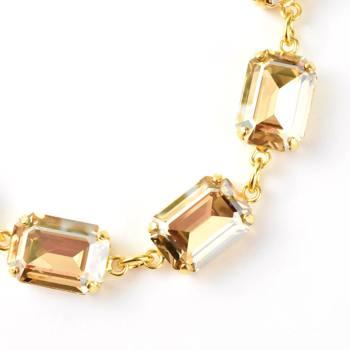 Emerald Cut Crystal Bracelet - Goldmakers Fine Jewelry