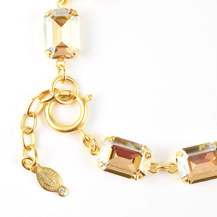 Emerald Cut Crystal Bracelet - Goldmakers Fine Jewelry