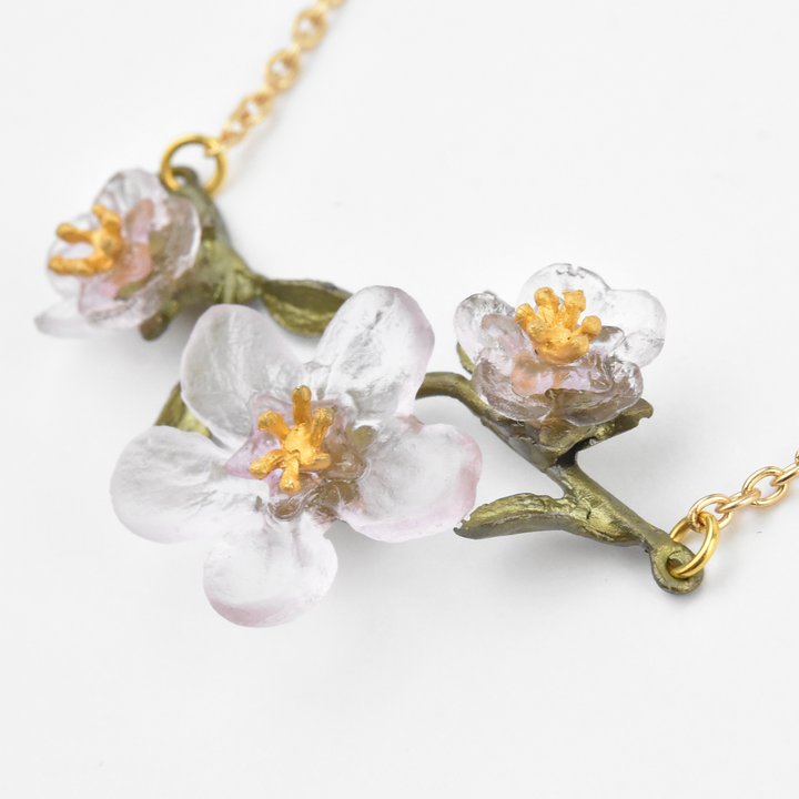 Peach Blossom Bar Necklace - Goldmakers Fine Jewelry