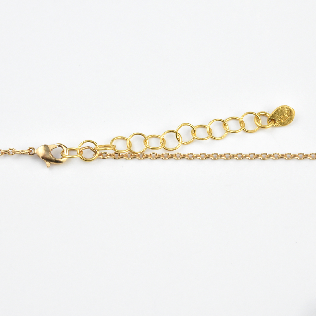 Peach Blossom Bar Necklace - Goldmakers Fine Jewelry