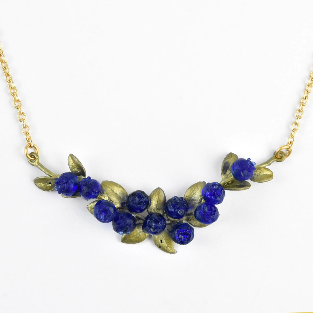 Petite Blueberry Horizontal Pendant - Goldmakers Fine Jewelry