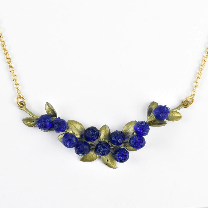 Petite Blueberry Horizontal Pendant - Goldmakers Fine Jewelry