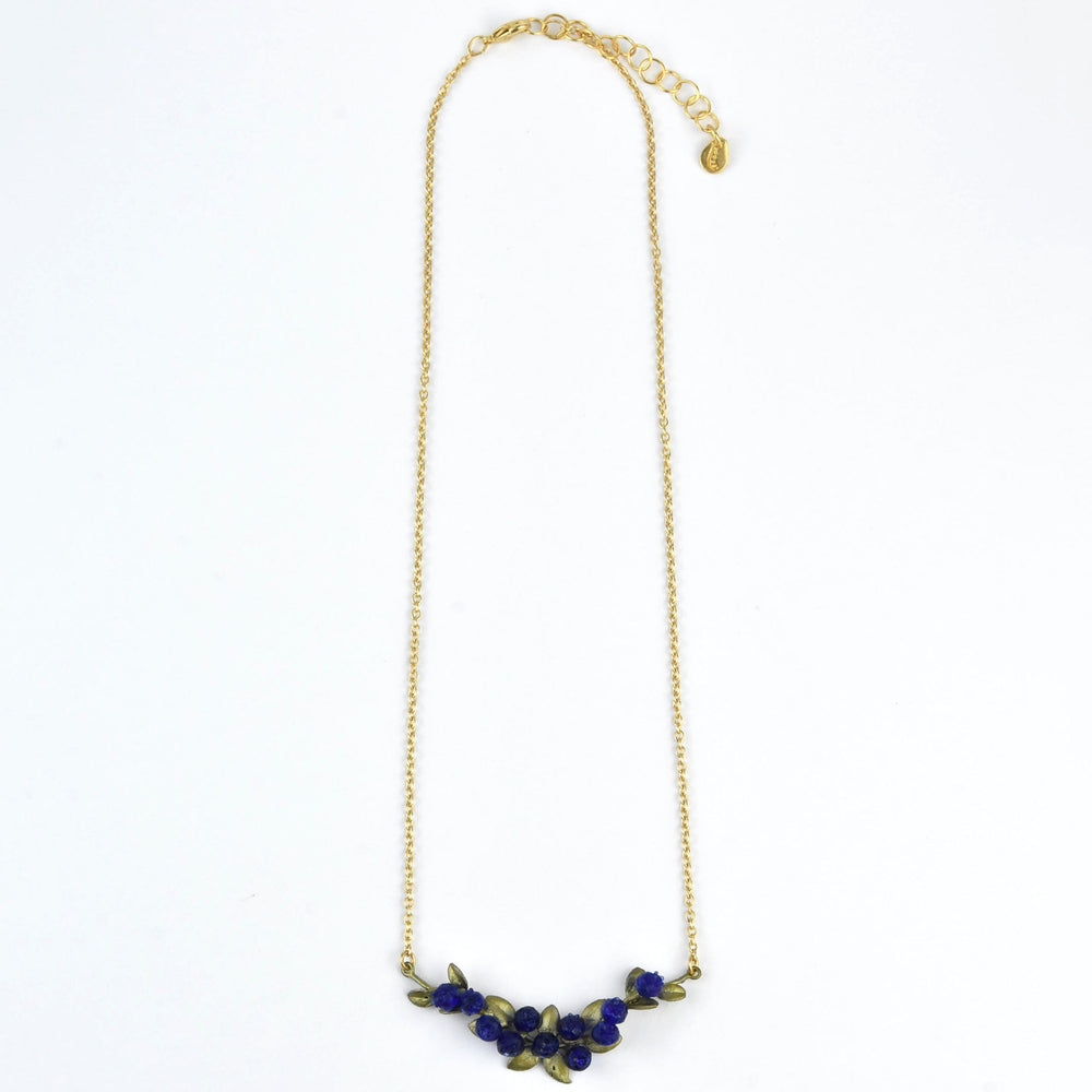 Petite Blueberry Horizontal Pendant - Goldmakers Fine Jewelry