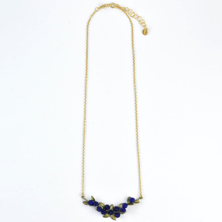 Petite Blueberry Horizontal Pendant - Goldmakers Fine Jewelry