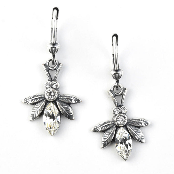 Little Silver Tone Bee Earrings - Goldmakers Fine Jewelry