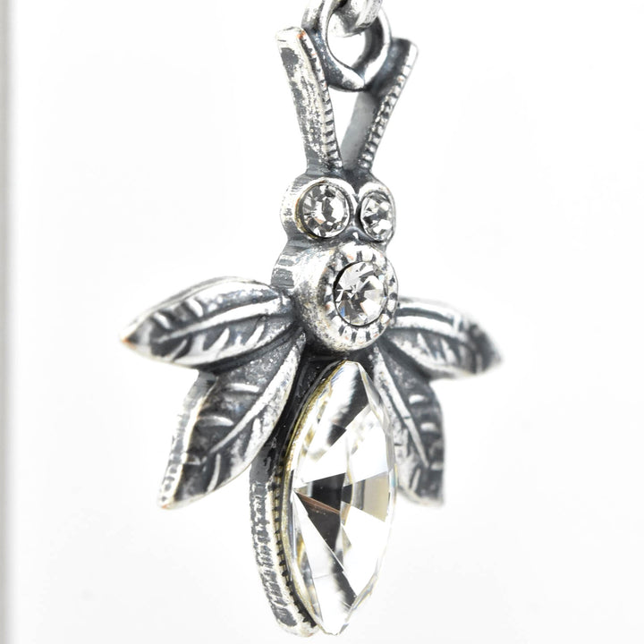 Little Silver Tone Bee Earrings - Goldmakers Fine Jewelry