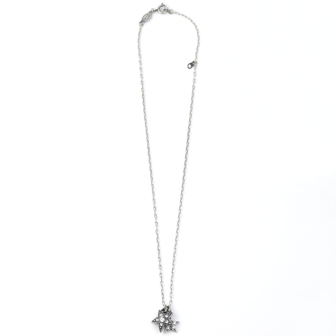 Three Silver Stars Necklace - Goldmakers Fine Jewelry