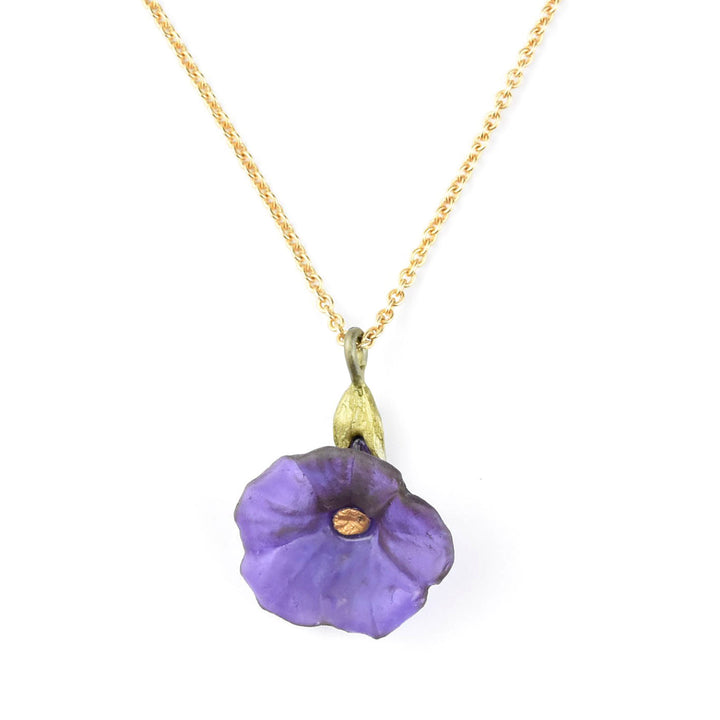 Single Petunia Necklace - Goldmakers Fine Jewelry