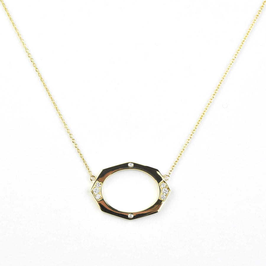 Small Affinity Sans Diamond Necklace, 14k - Goldmakers Fine Jewelry