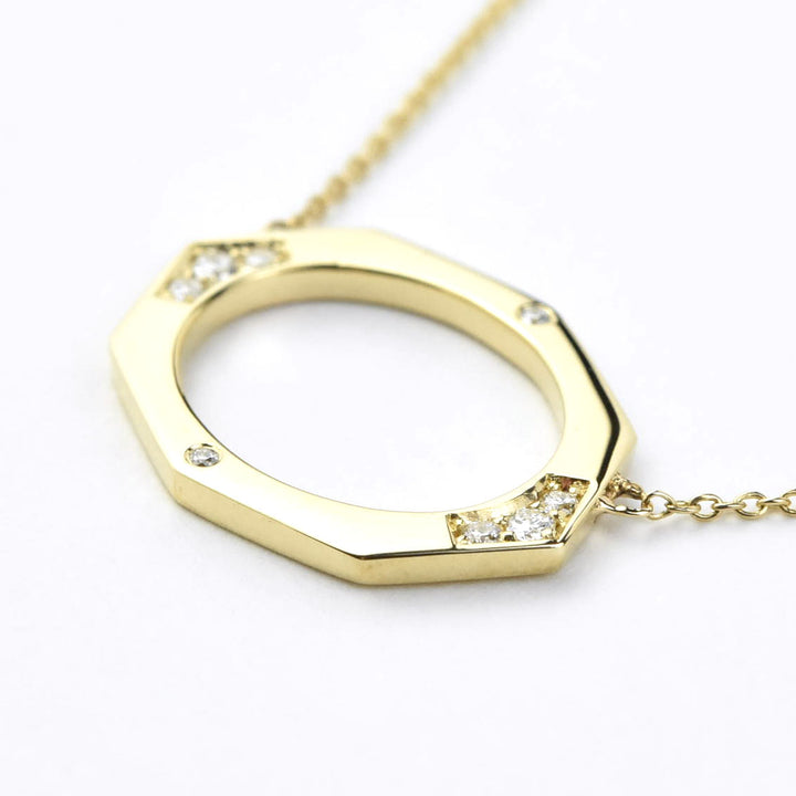Small Affinity Sans Diamond Necklace, 14k - Goldmakers Fine Jewelry