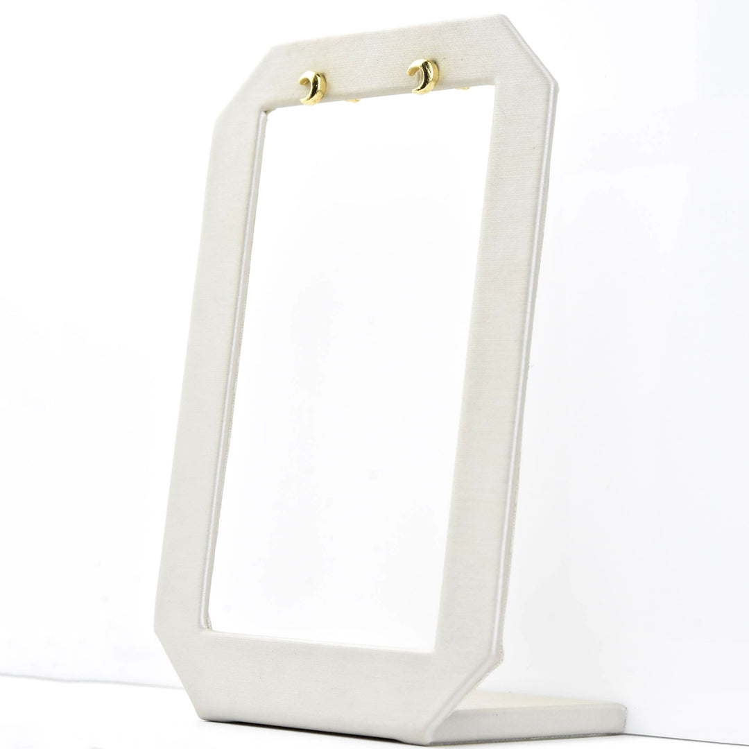 Small Crescent Studs - Goldmakers Fine Jewelry