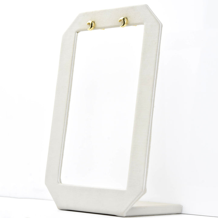 Small Crescent Studs - Goldmakers Fine Jewelry