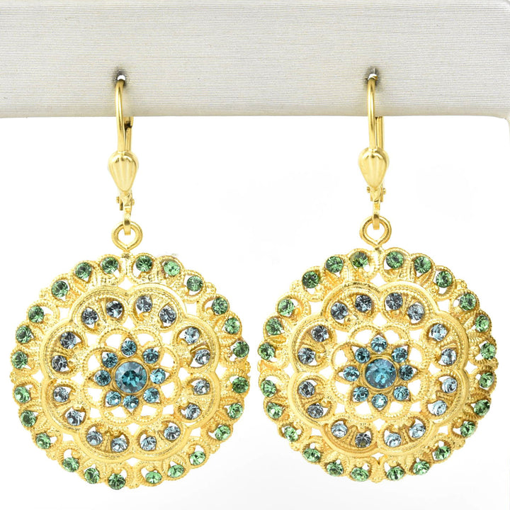 Round Gold Plated Filigree Drops - Goldmakers Fine Jewelry