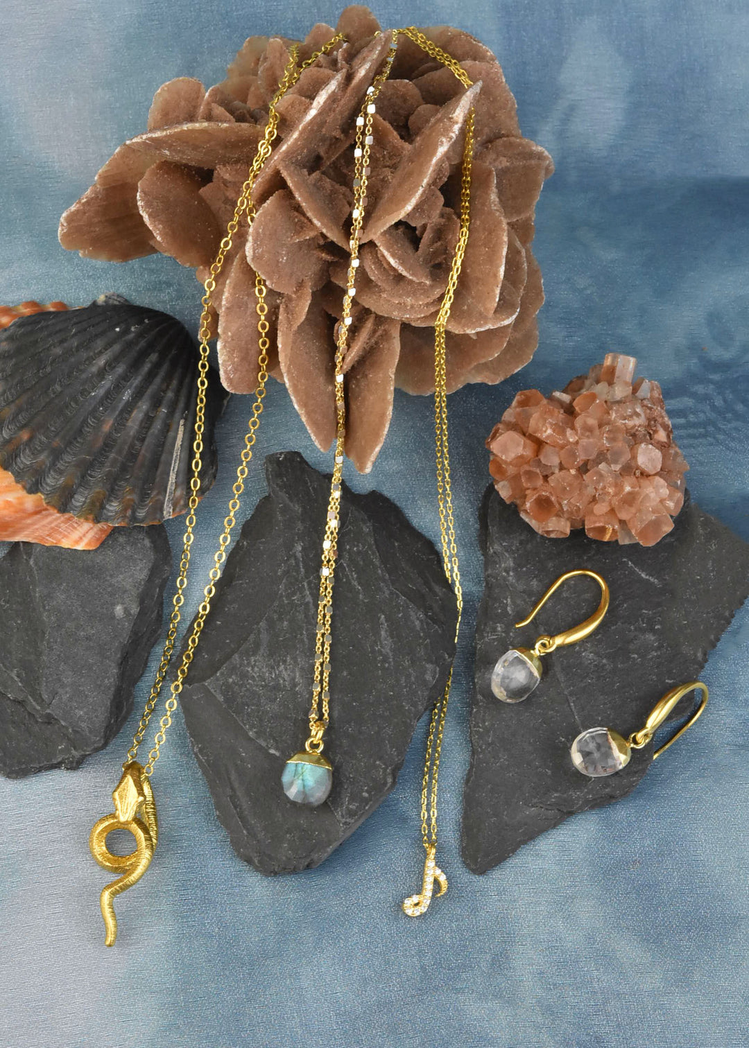 Faceted Crystal Quartz Earrings - Goldmakers Fine Jewelry