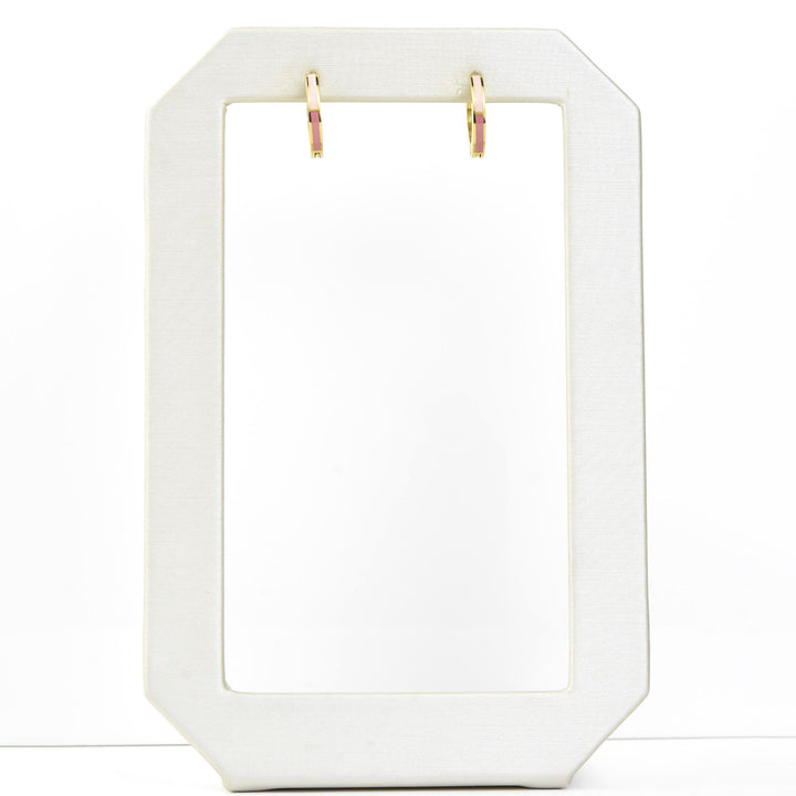 Split Color Huggie Hoops - Goldmakers Fine Jewelry