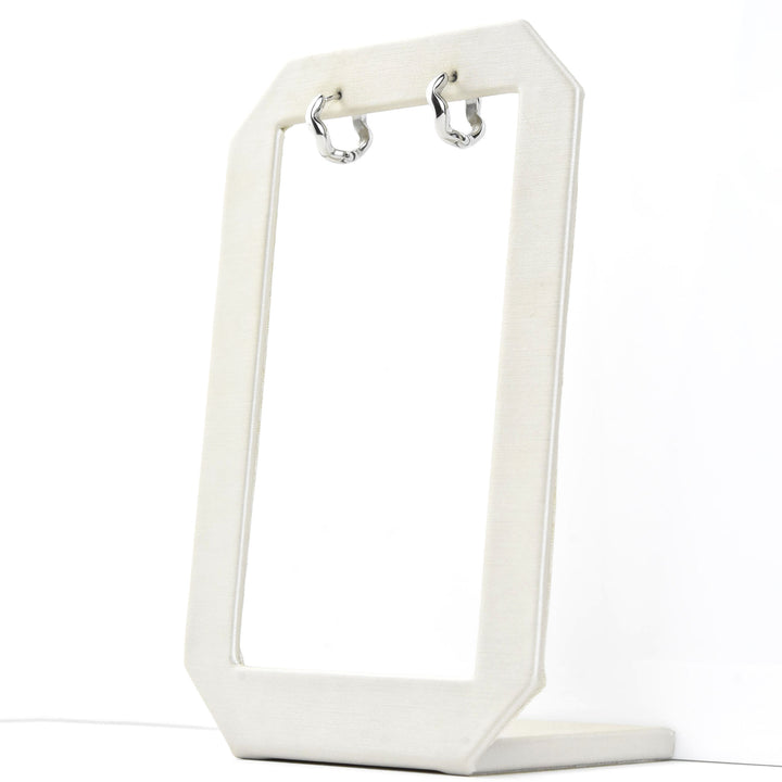 Squiggly Rounded Huggie Hoops - Goldmakers Fine Jewelry