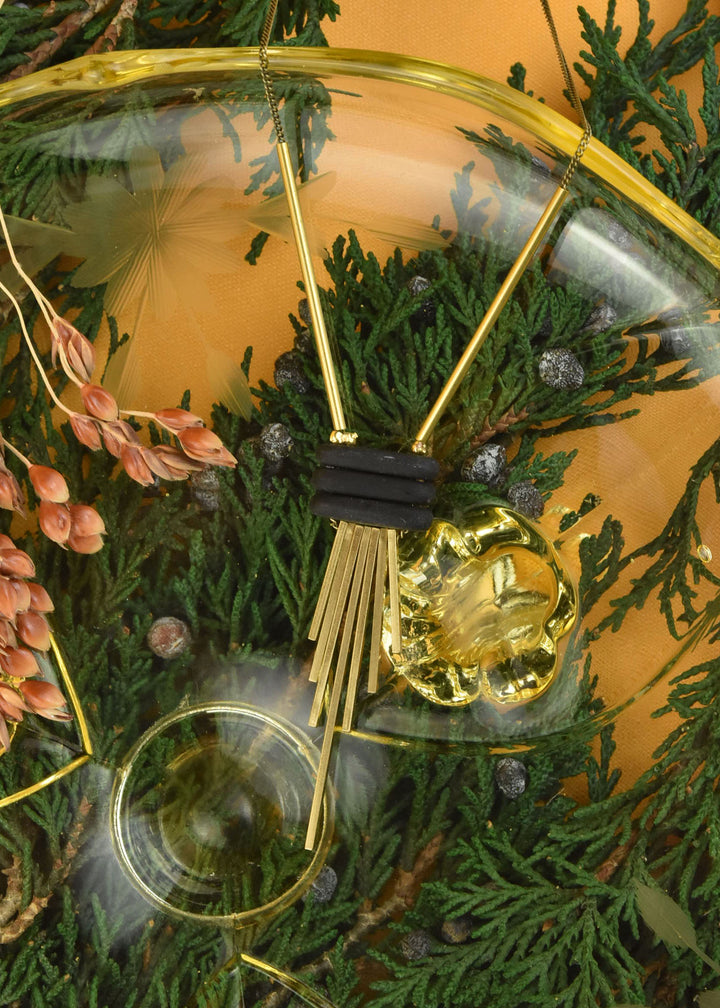 Stacked Beads and Brass Fringe Necklace - Goldmakers Fine Jewelry